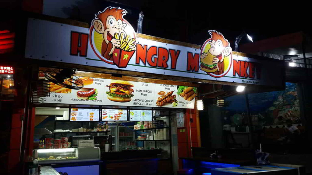 picture of hungry monkey, restaurant in alona beach