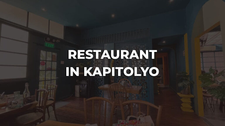 comfortable & best restaurant in kapitolyo philippines