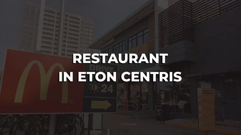 cozy & best restaurant in eton centris philippines