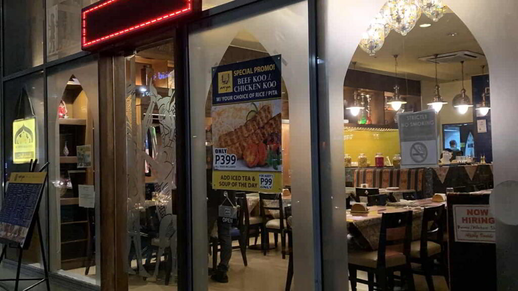 picture of arya persian restaurant, restaurant in ermita manila