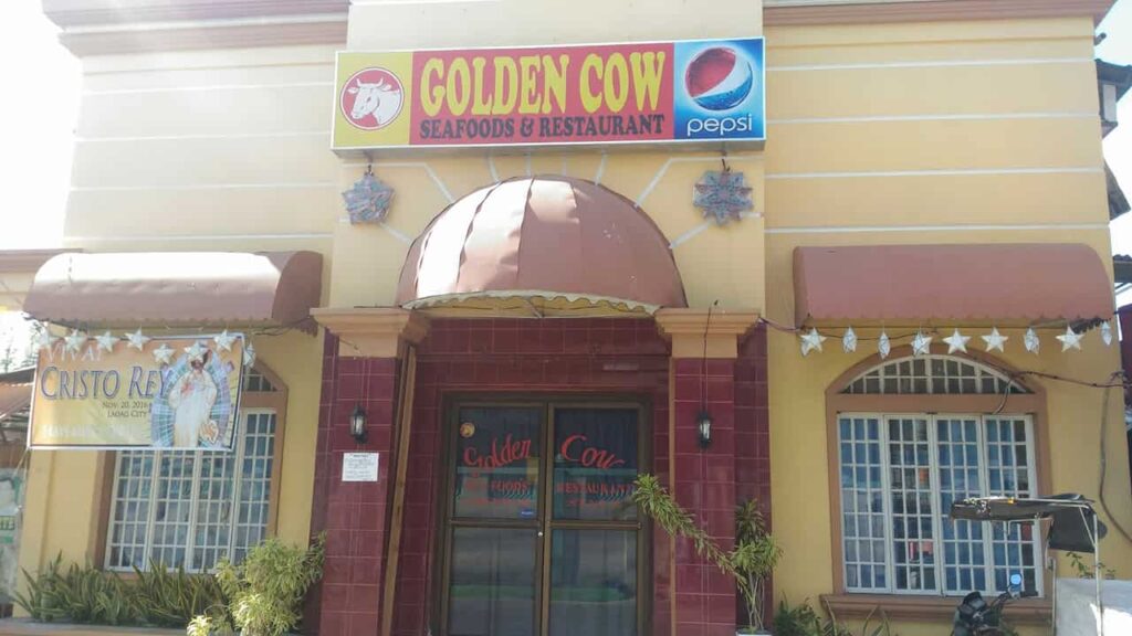 picture of golden cow restaurant, restaurant in ilocos norte