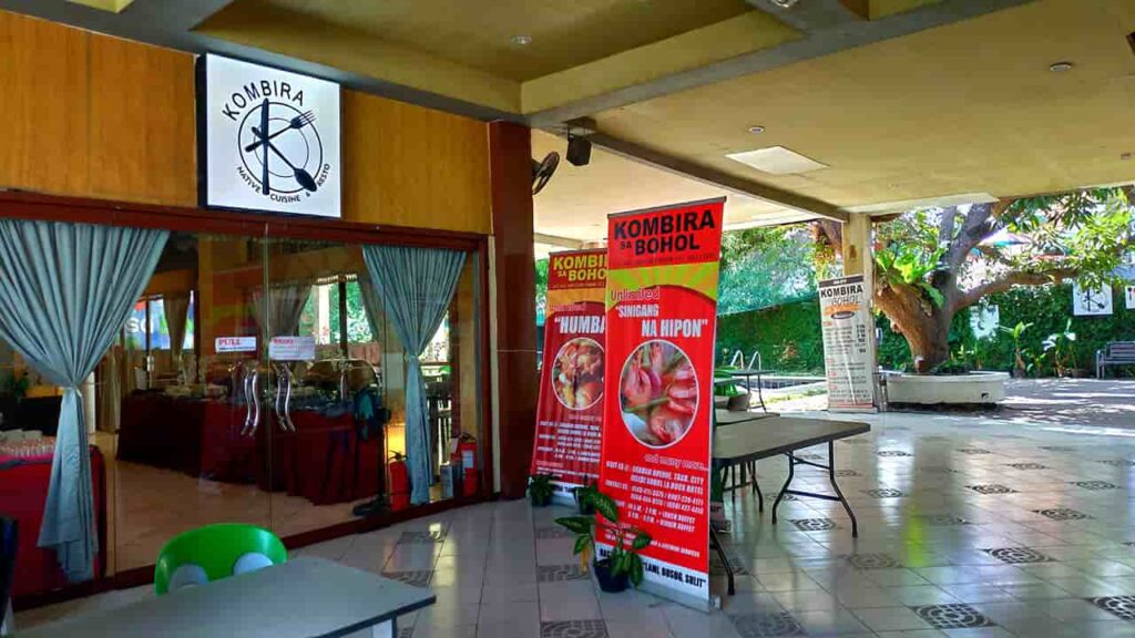 picture of kombira sa bohol seafoods and native cuisine, restaurant in bohol