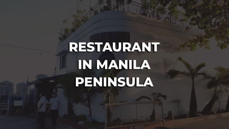 comfortable & best restaurant in manila peninsula