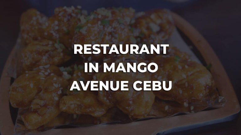 cozy & best restaurant in mango avenue cebu philippines