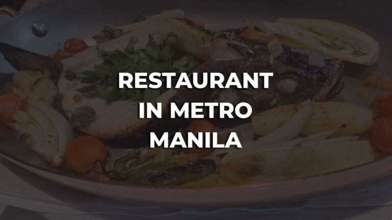 friendly & best restaurant in metro manila philippines