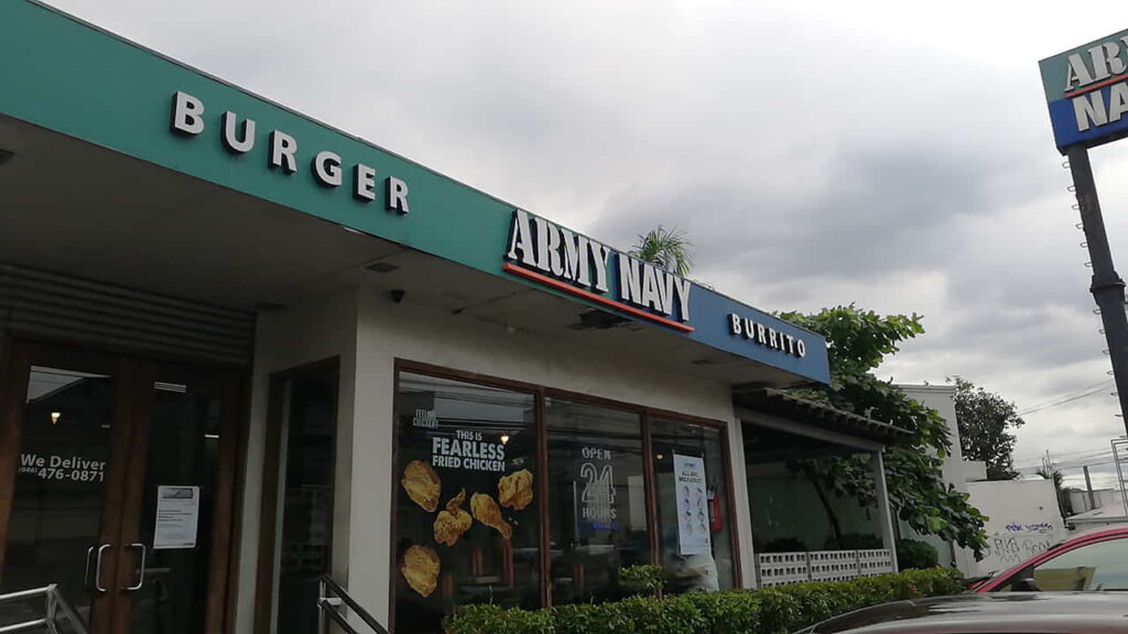 picture of army navy burger + burrito, restaurant in imus