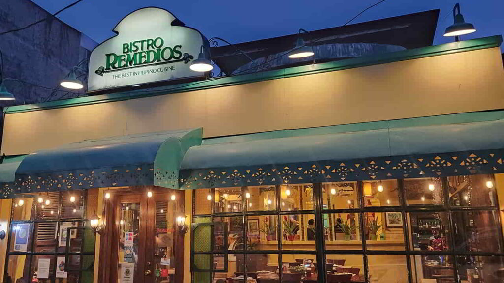 picture of bistro remedios, restaurant in metro manila