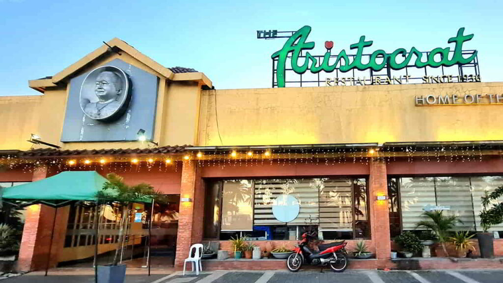 picture of the aristocrat restaurant, restaurant in metro manila