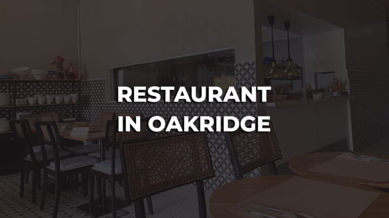 best restaurant in oakridge philippines you can't miss