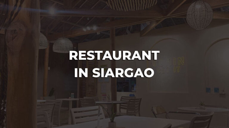 best restaurant in siargao philippines you may not know