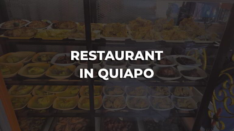 comfortable & best restaurant in quiapo philippines