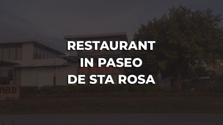 cozy & best restaurant in paseo de sta rosa philippines