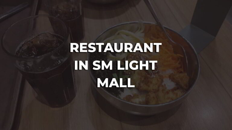 friendly & best restaurant in sm light mall philippines