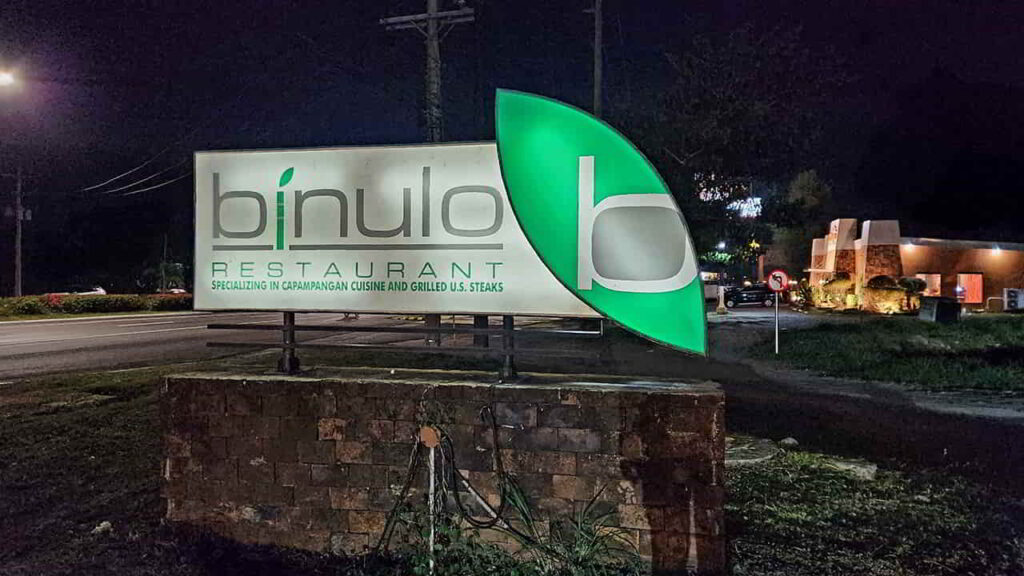 picture of binulo restaurant, restaurant in pampanga