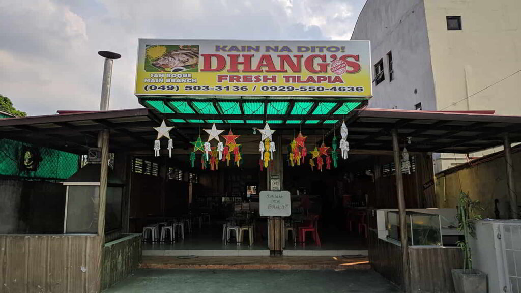 picture of dhang's fresh tilapia, restaurant in san pablo laguna