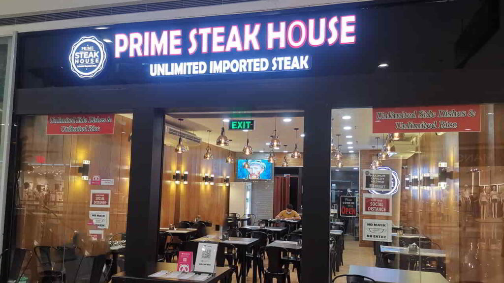 picture of prime steak house, restaurant in sm dasma cavite