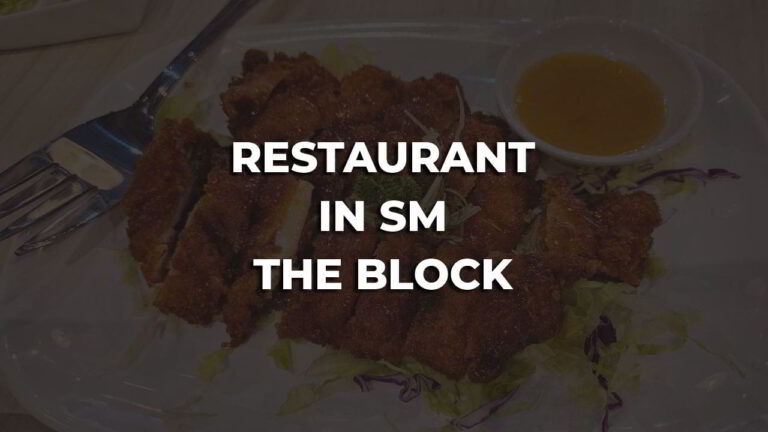 comfortable & best restaurant in sm the block philippines