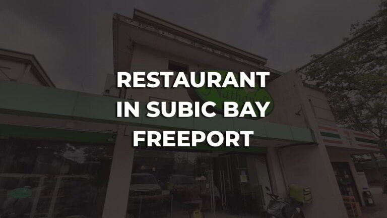 friendly restaurant in subic bay freeport philippines