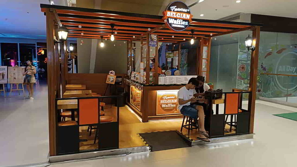 picture of famous belgian waffles, restaurant in vista mall malolos