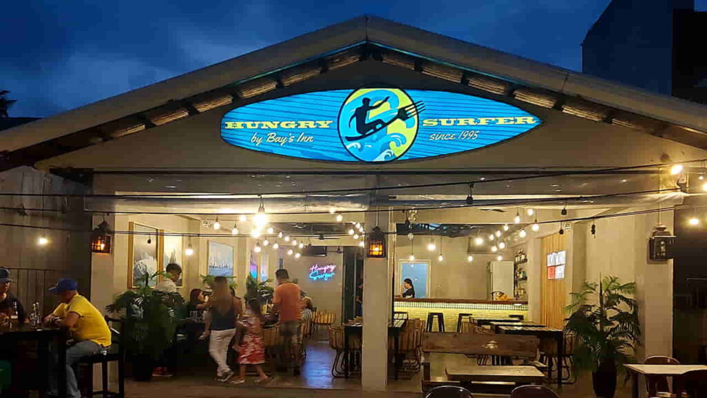 picture of hungry surfer restobar, seafood restaurant in baler aurora