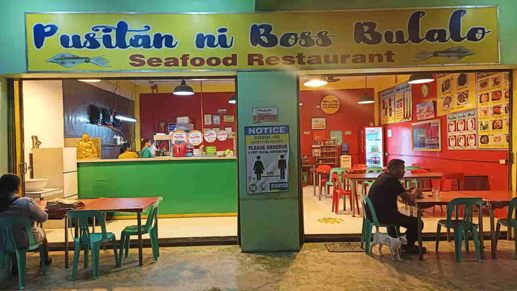 picture of pusitan ni boss bulalo, seafood restaurant in naga city