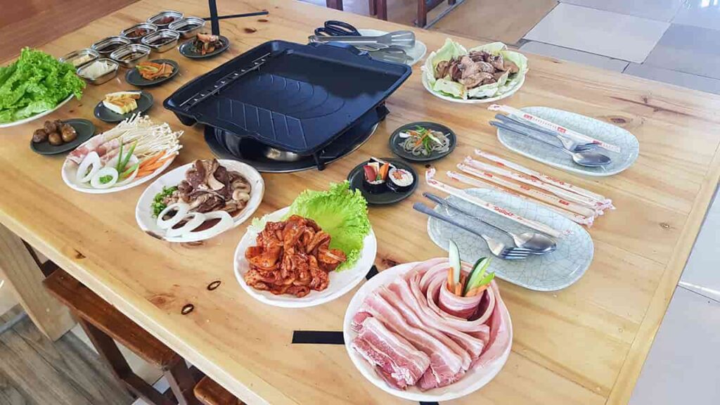 picture of samgyeopsal original korean food, restaurant in tarlac