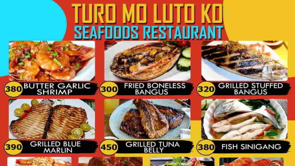 picture of turo mo luto ko seafoods restaurant, seafood restaurant in boracay