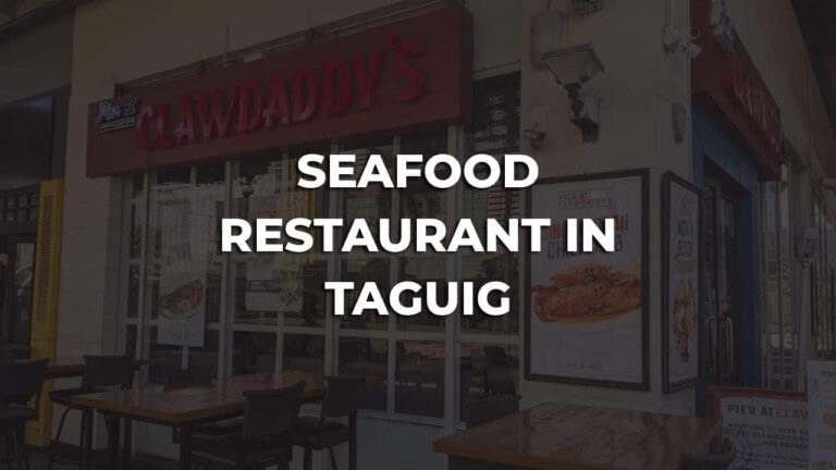 comfortable seafood restaurant in taguig philippines