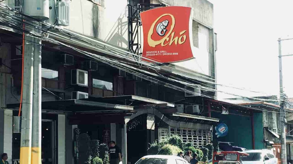 picture of ochó seafood and grill, seafood restaurant in tacloban city