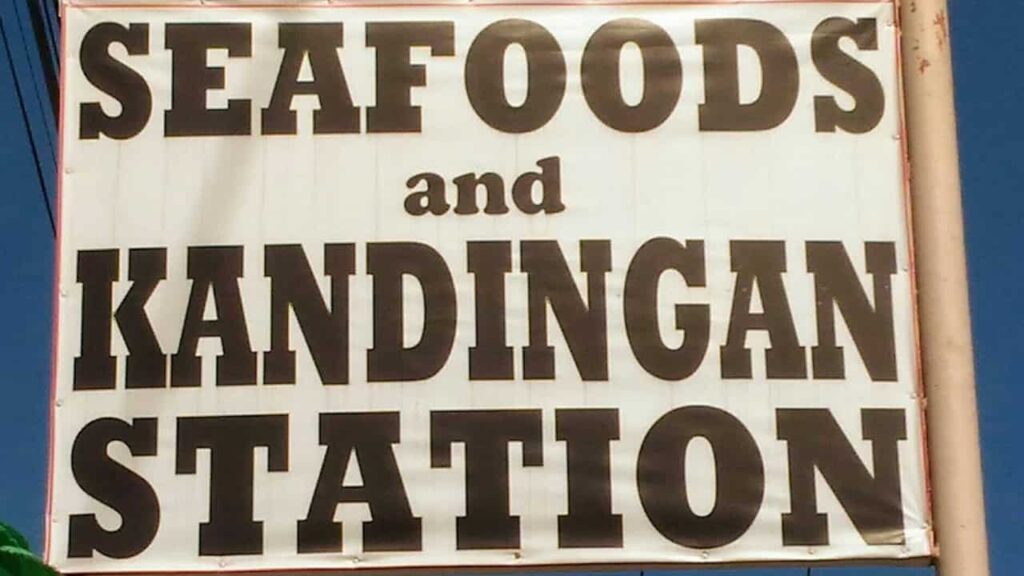 picture of seafoods and kandingan station, seafood restaurant in tacloban city